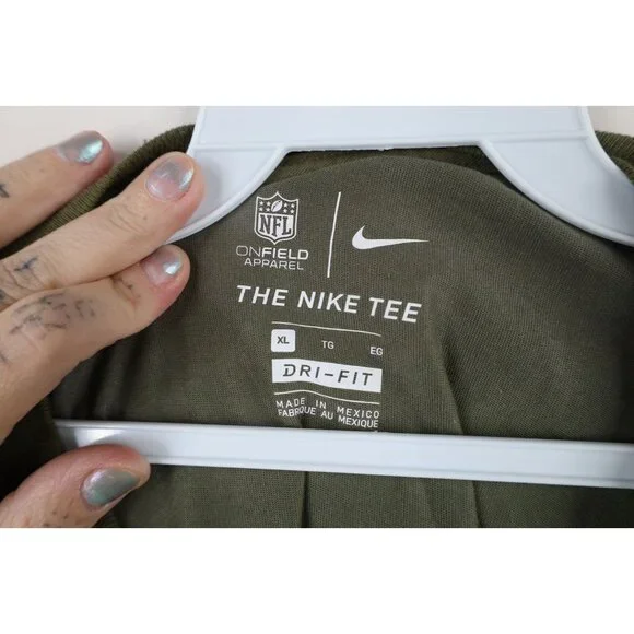 Nike Mens XL Salute To Service Las Vegas Raiders Football Long Sleeve T-Shirt - Picture 8 of 14